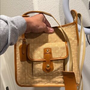 Louis Vuitton Beige Monogram Crossbody Bag